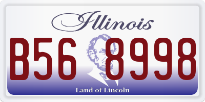 IL license plate B568998