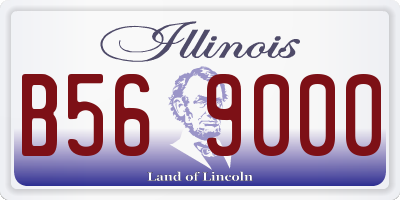 IL license plate B569000