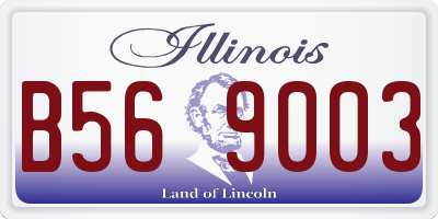 IL license plate B569003