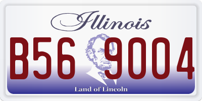 IL license plate B569004
