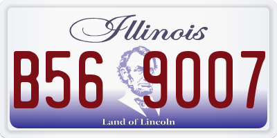 IL license plate B569007