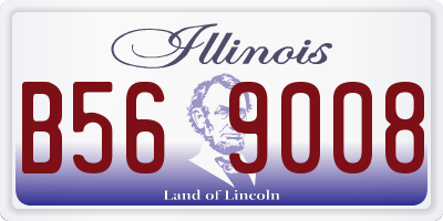 IL license plate B569008