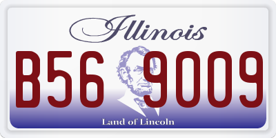 IL license plate B569009