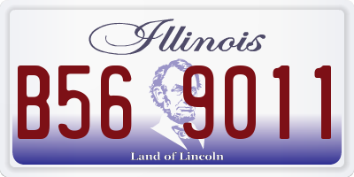 IL license plate B569011