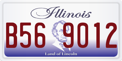 IL license plate B569012