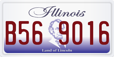 IL license plate B569016