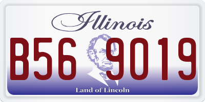 IL license plate B569019