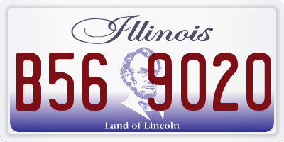 IL license plate B569020