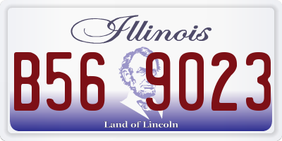 IL license plate B569023