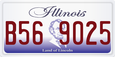 IL license plate B569025