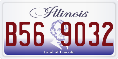 IL license plate B569032