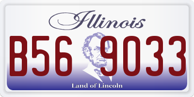 IL license plate B569033