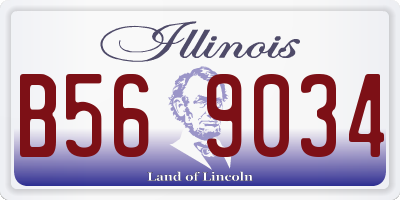 IL license plate B569034