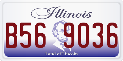 IL license plate B569036