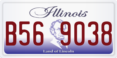 IL license plate B569038