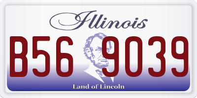 IL license plate B569039