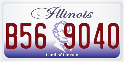 IL license plate B569040