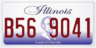 IL license plate B569041