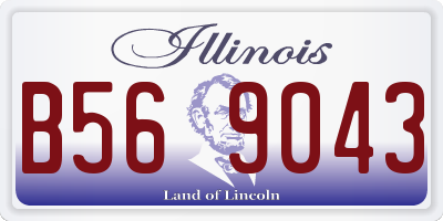 IL license plate B569043