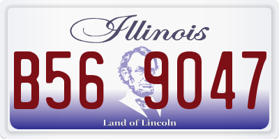 IL license plate B569047