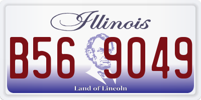 IL license plate B569049