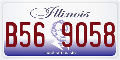 IL license plate B569058