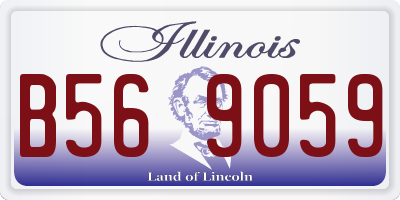 IL license plate B569059