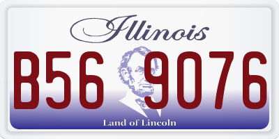 IL license plate B569076