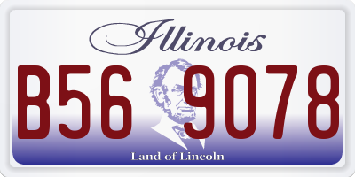 IL license plate B569078