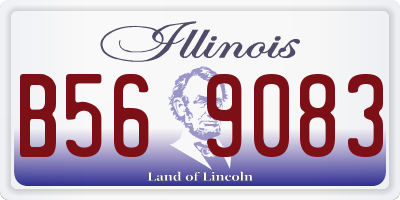 IL license plate B569083