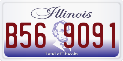 IL license plate B569091