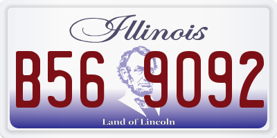 IL license plate B569092
