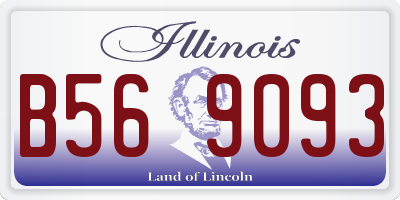 IL license plate B569093