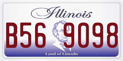 IL license plate B569098