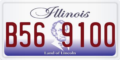 IL license plate B569100
