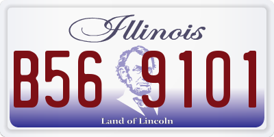 IL license plate B569101