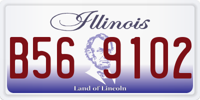 IL license plate B569102