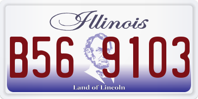 IL license plate B569103