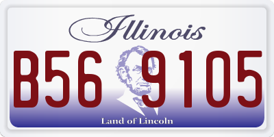 IL license plate B569105