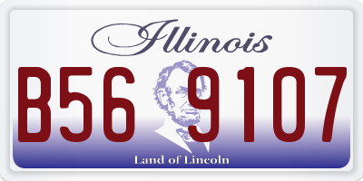 IL license plate B569107