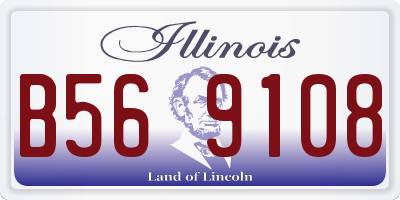 IL license plate B569108