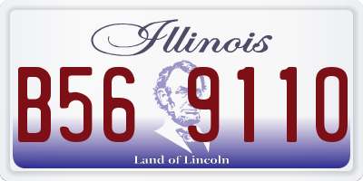 IL license plate B569110