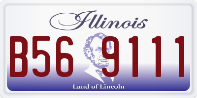 IL license plate B569111