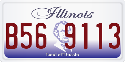 IL license plate B569113