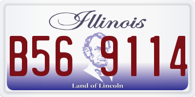 IL license plate B569114