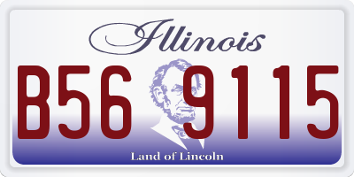IL license plate B569115