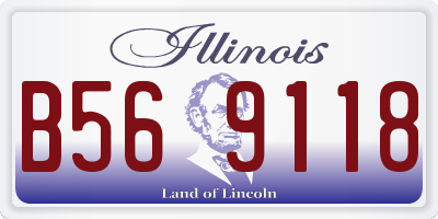 IL license plate B569118