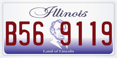 IL license plate B569119