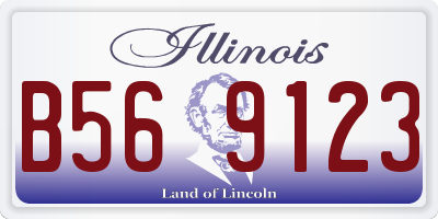 IL license plate B569123