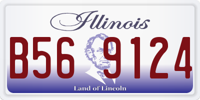 IL license plate B569124